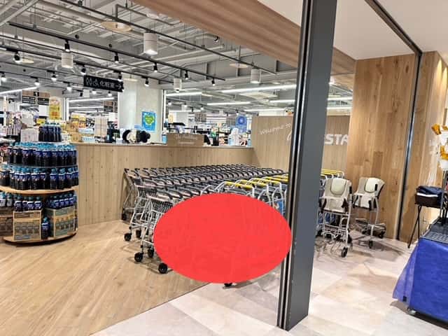 食物販専用のスーパー内スペース