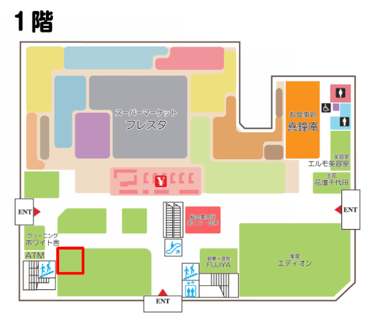 プロモーションに最適な屋内催事スペース③の図面・フロアマップ
