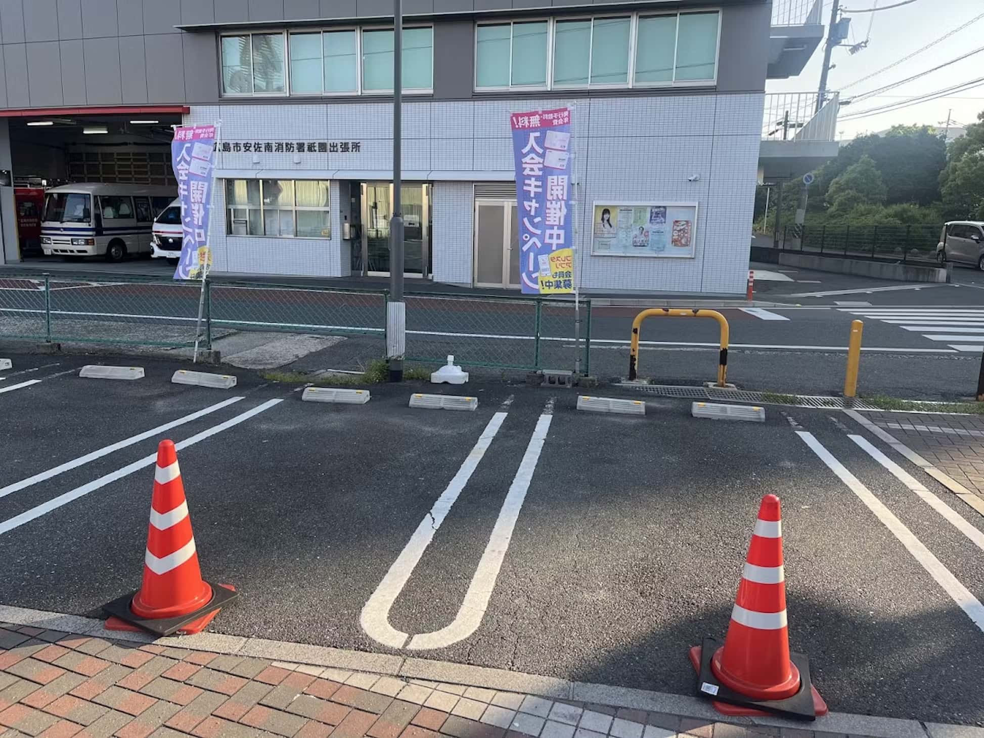キッチンカーに利用可能な駐車場スペース
