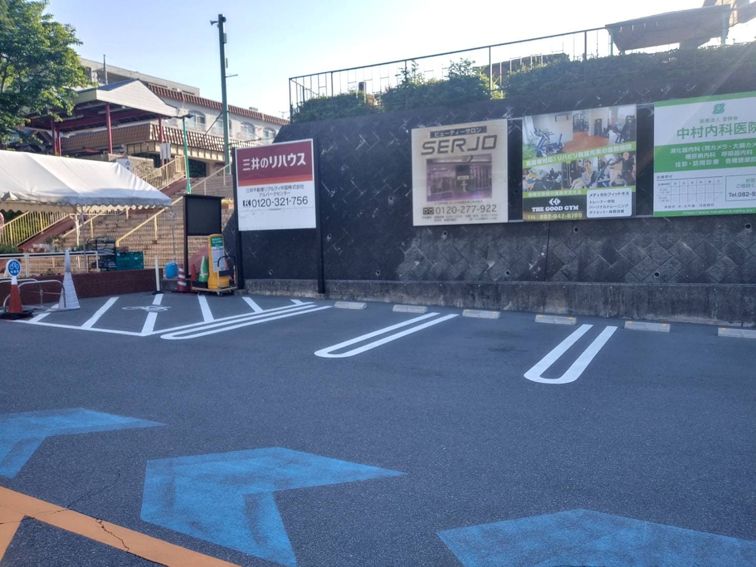 キッチンカーに利用可能な駐車場スペース